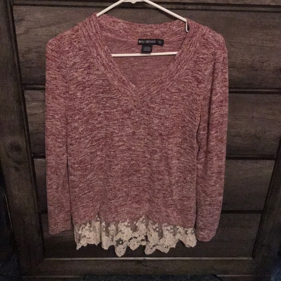 burgundy blouse - Picture 1 of 1